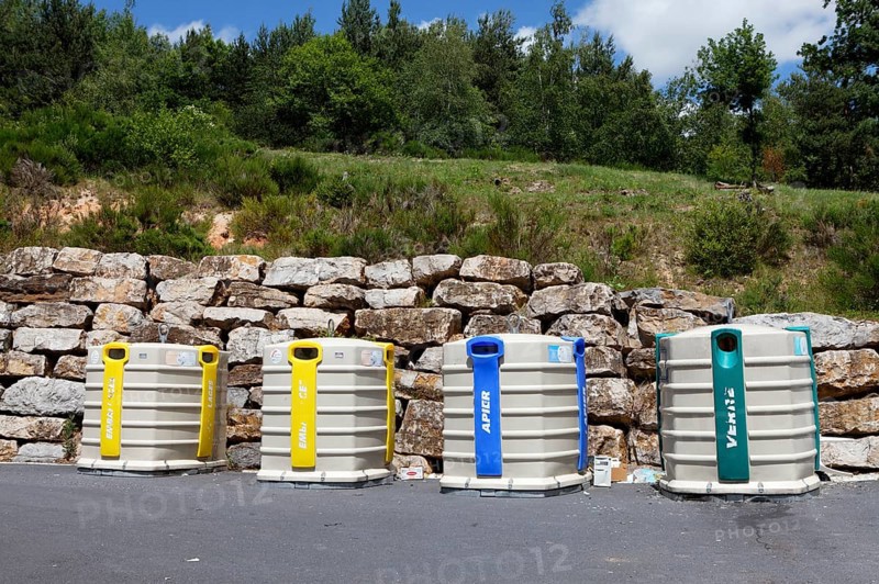 Waste separation center