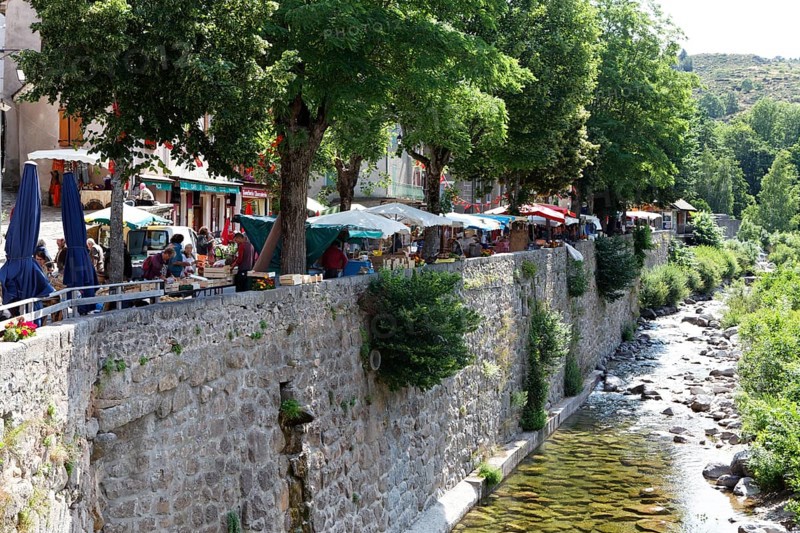 Market in village of Pont de Montvert