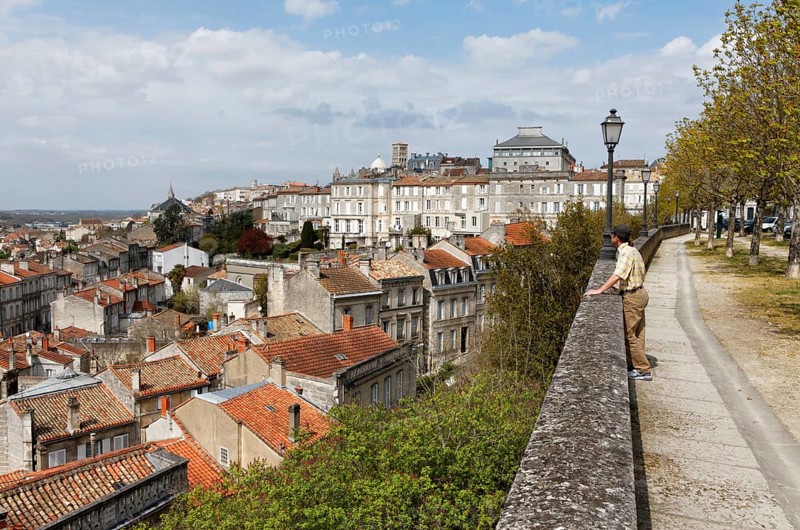 Historic town centre as seen from the fortifications