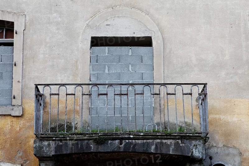 Bricked-up window