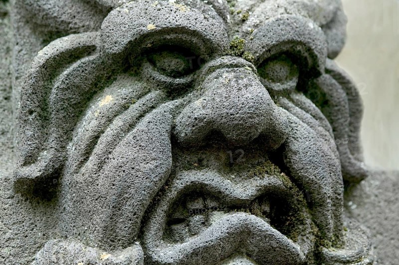 Volvic stone face