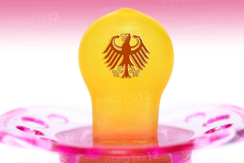 Pacifier with German federal eagle