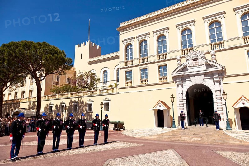 Princely Guard at the Prince's Palace in Le Rocher