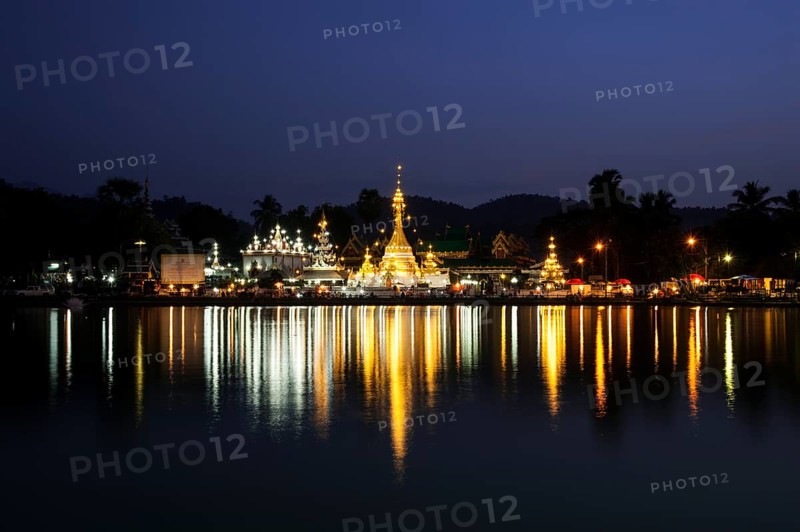 Pagoda or Chedi at dusk