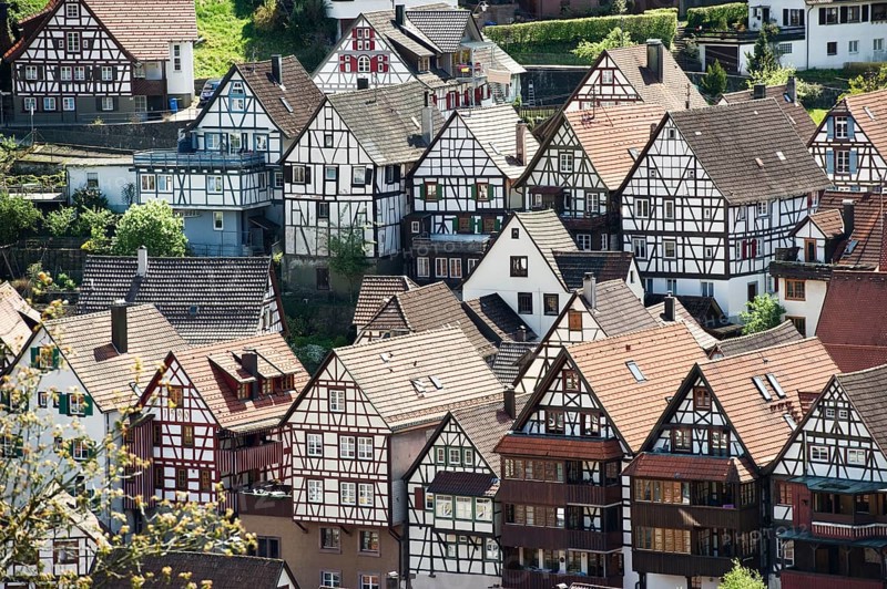 Half-timbered houses