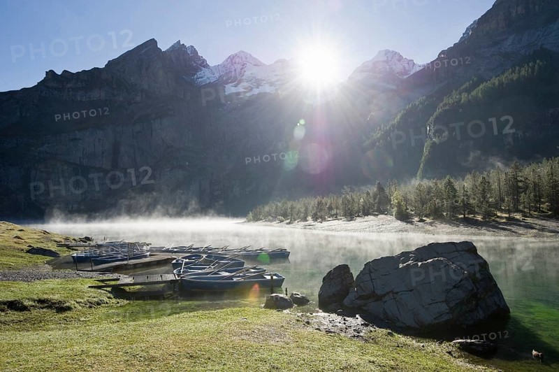 Early morning at Oeschinensee
