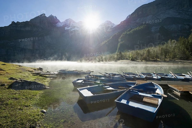 Early morning at Oeschinensee