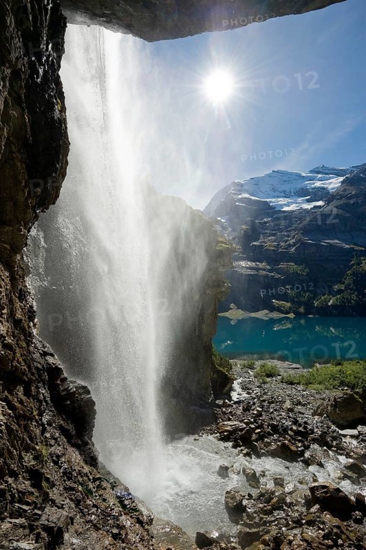 Waterfall at Oeschinensee