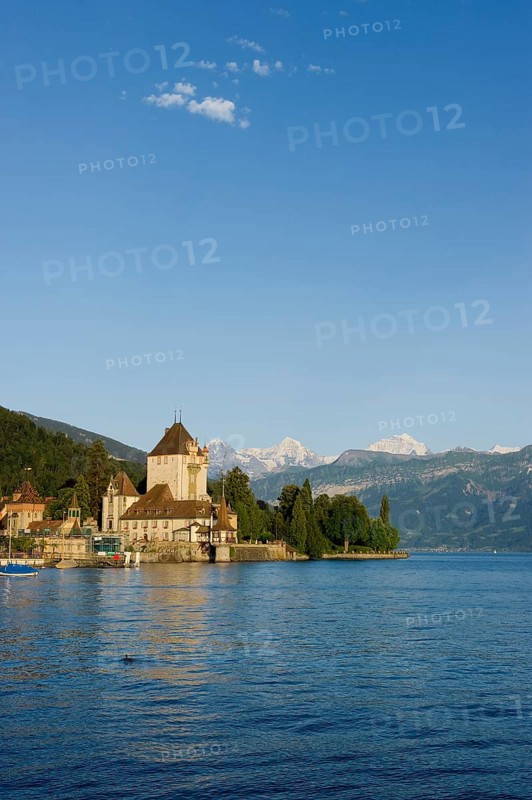 Schloss Oberhofen castle on Lake Thun