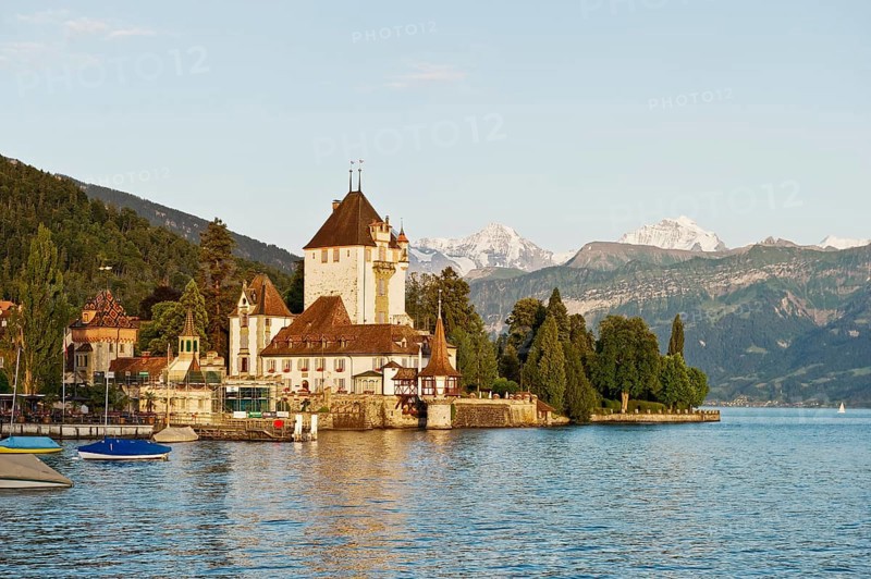 Schloss Oberhofen Castle on Lake Thun