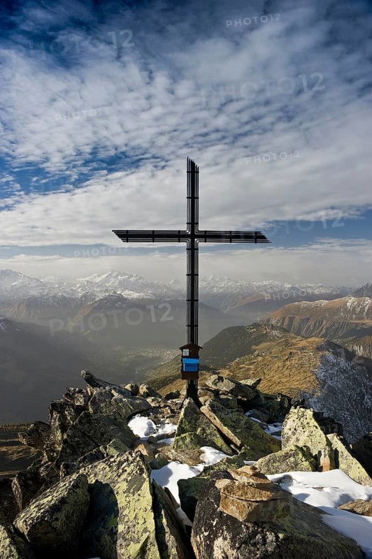 Summit cross on Bettmerhorn Mountain