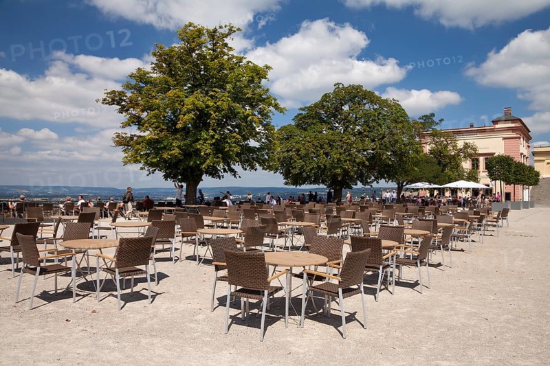 Restaurant on the viewing platform of Ehrenbreitstein Castle