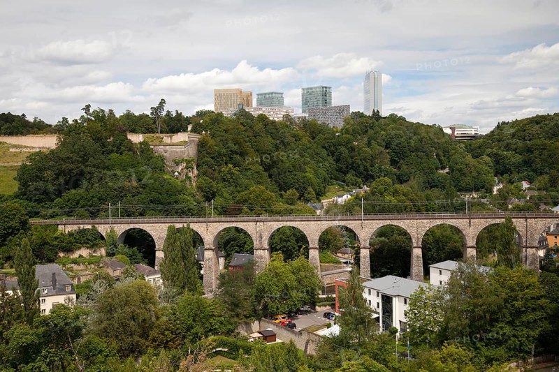 Viaduct in the Grund district