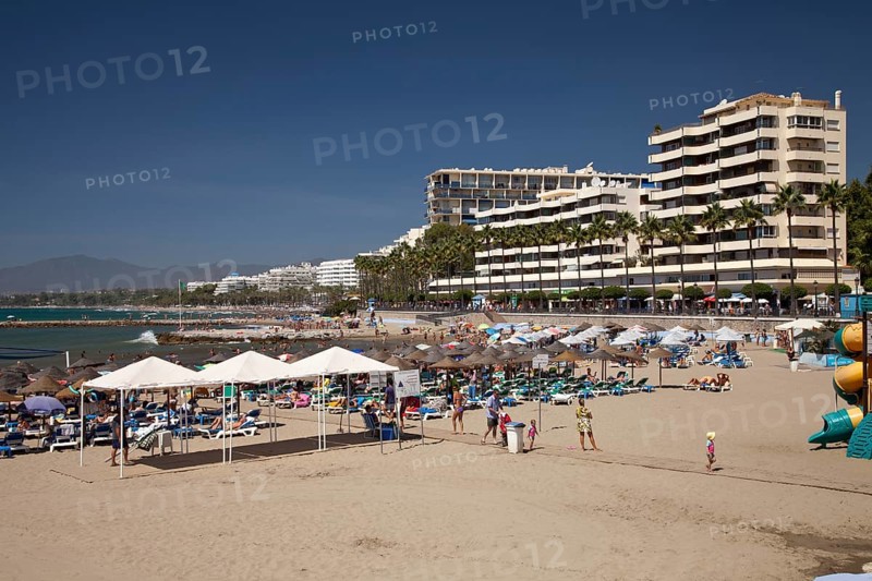 Busy beach