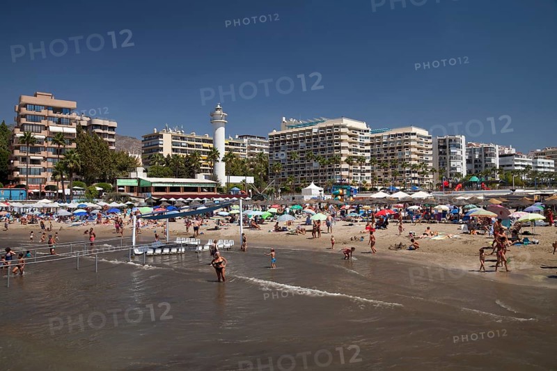 View from the seaside towards the beach