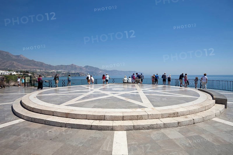 Tourists at the observation deck of Balcon de Europa