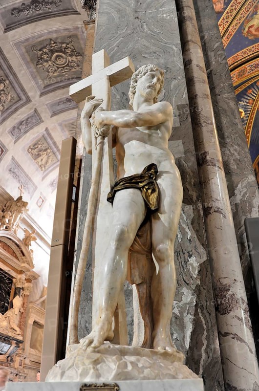 Christ statue by Michelangelo in the Basilica of Santa Maria sopra Minerva