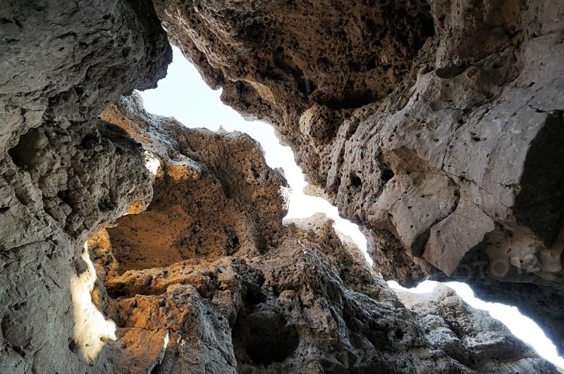 Looking up the gorge