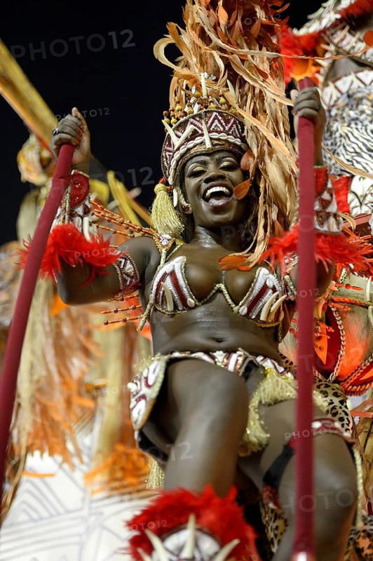 Samba dancer on an allegorical float