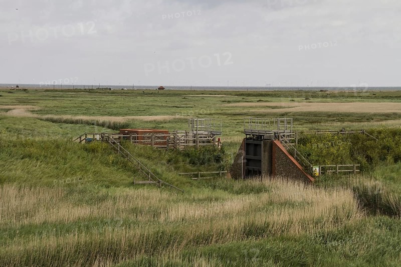 Flood gates at Cley next the Sea by River Glaven