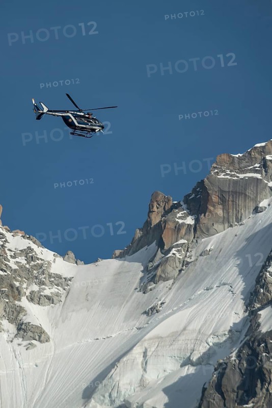 Helicopter of the Gendarmerie in flight