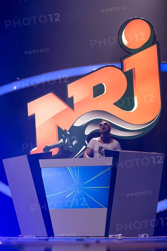 DJ Mario Romano from the Italian dance trio Tacabro performing live at Energy Stars For Free in Hallenstadion