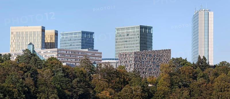 View of the EU buildings in the European quarter