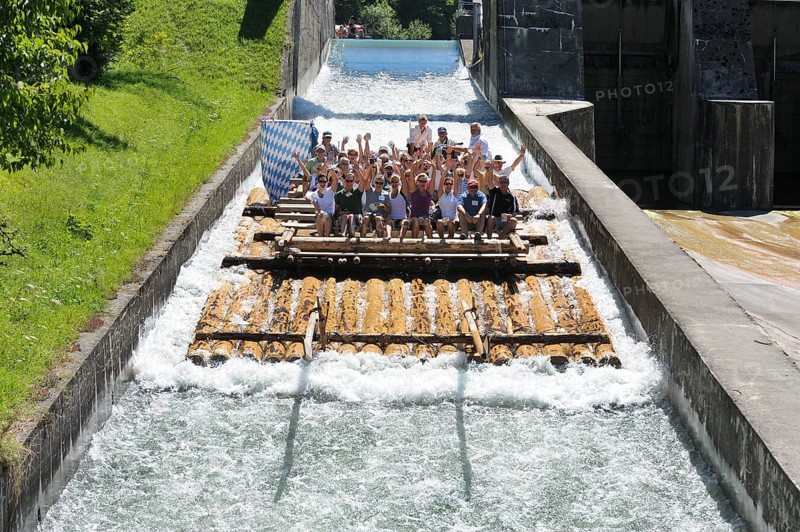 Rafting on the Isar River