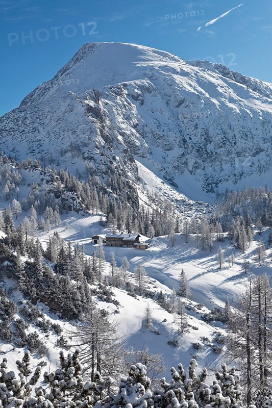 Schneibstein Mountain with Schneibsteinhaus mountain hut