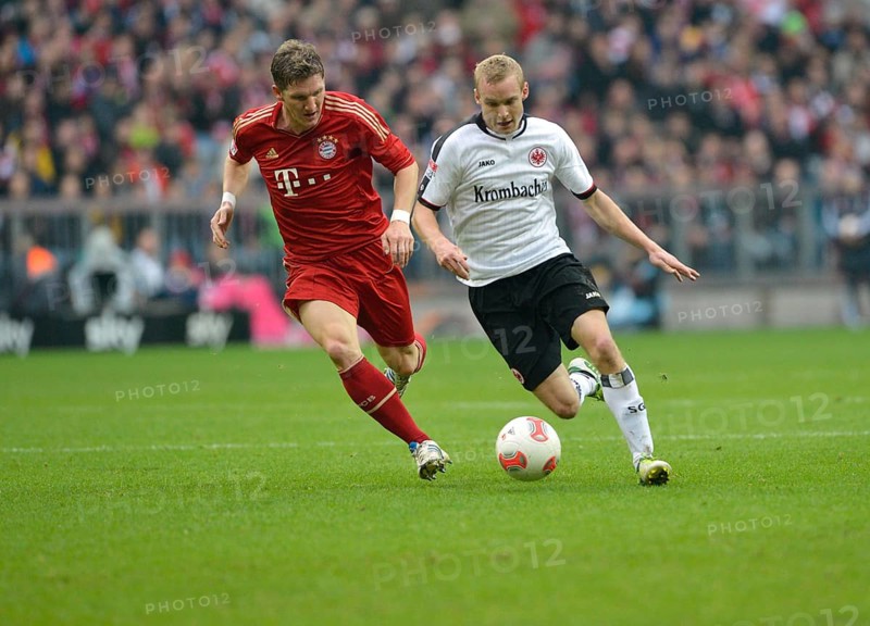 Duel between Bastian SCHWEINSTEIGER