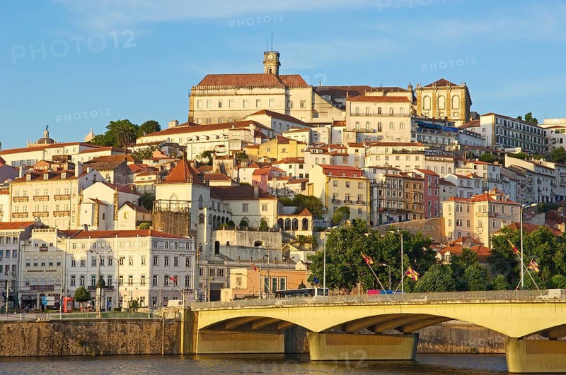 Coimbra historic town and Mondego river