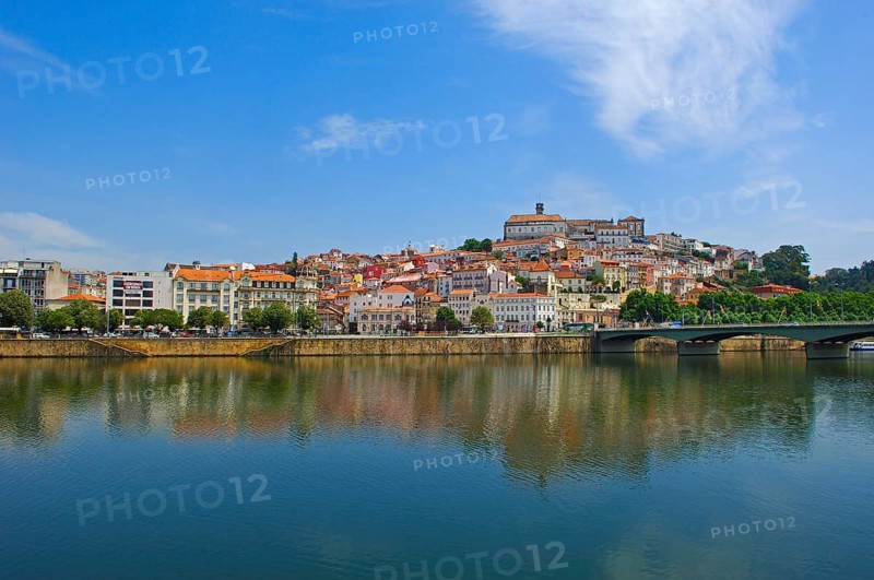 Coimbra historic town and Mondego river