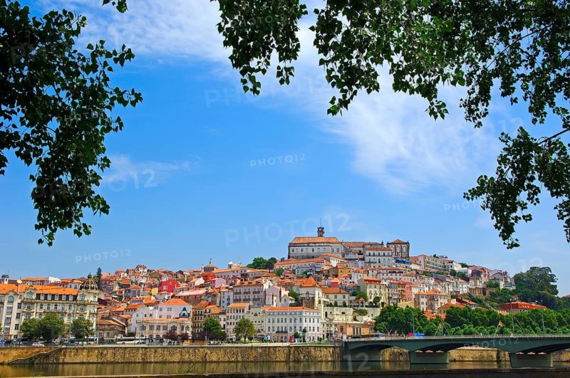 Coimbra historic town and Mondego river
