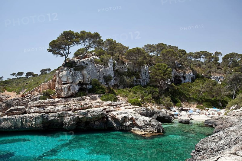Rock-lined bay of Calo des Moro