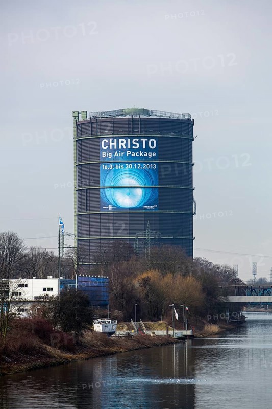 Oberhausen Gasometer with the 'Big Air Package' exhibition of art projects by Christo