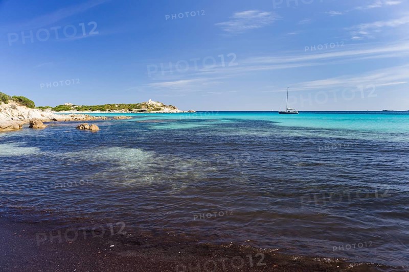 Sailboat at Punta Molentis