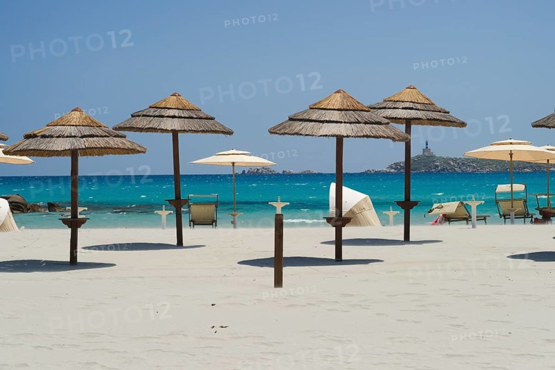 Parasols on the beach