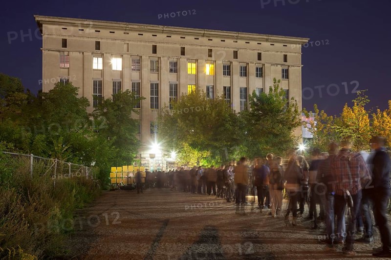 Berghain Club with queue