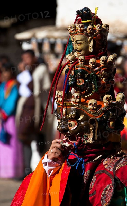 Rare mask at Tsechu festival
