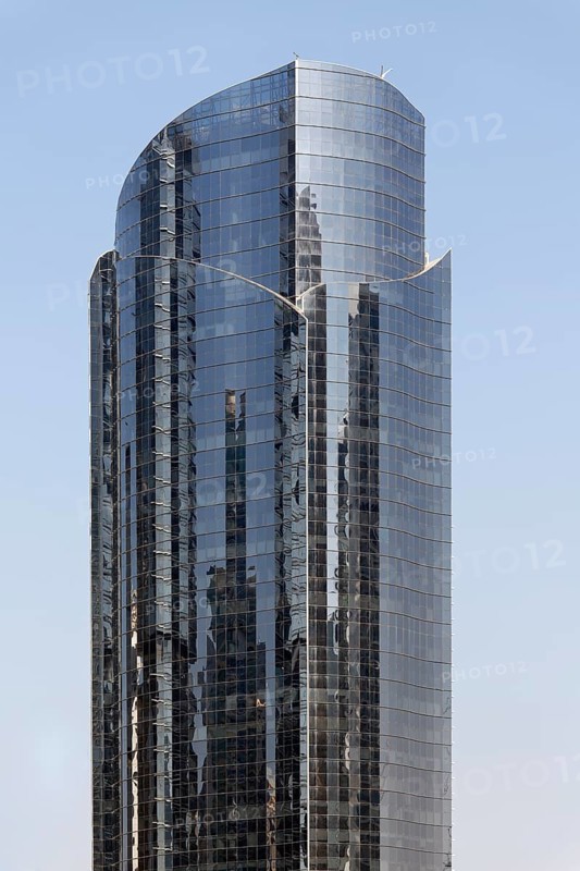 Skyscraper with a mirrored facade
