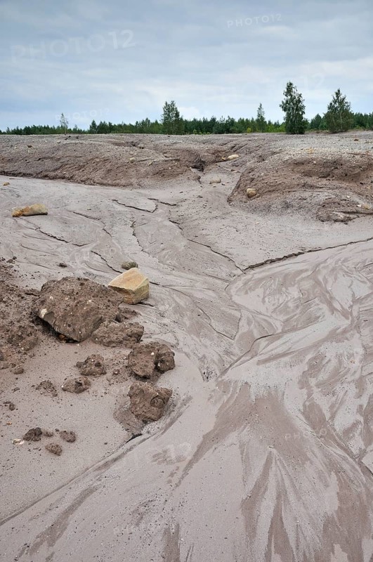 Landscape in a former open-cast mine near Finsterwalde