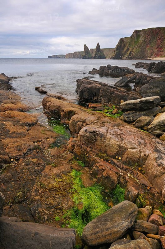 Rock formation off the coastal cliffs