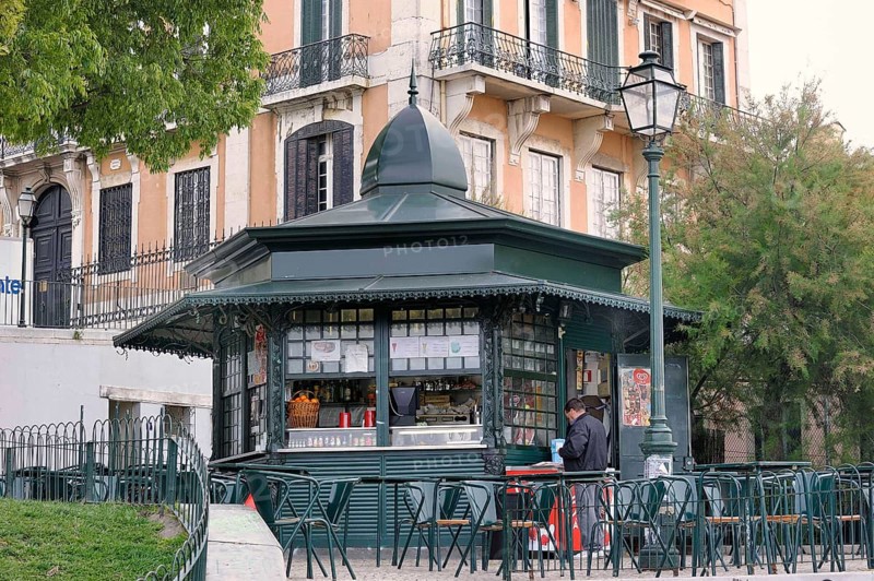 A typical cast iron polygonal kiosk