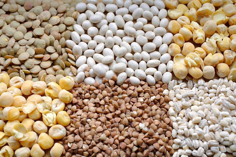 Different types of legumes
