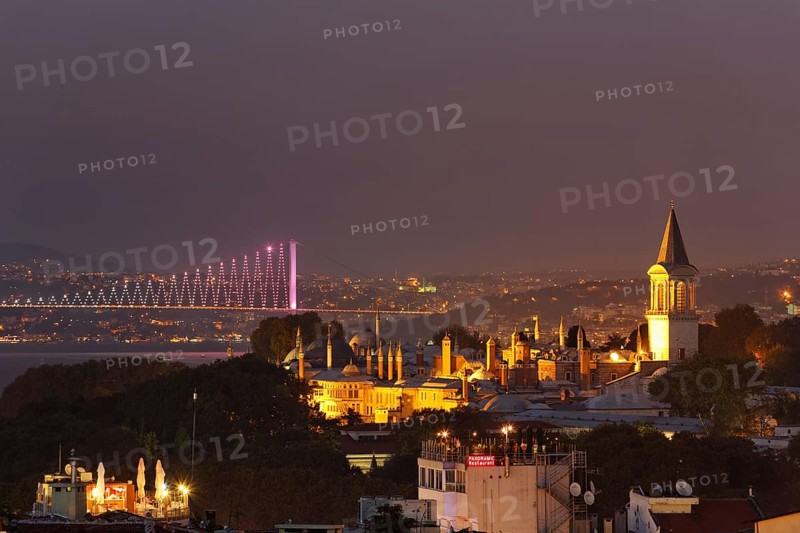 Topkapi Palace and the Bosphorus Bridge