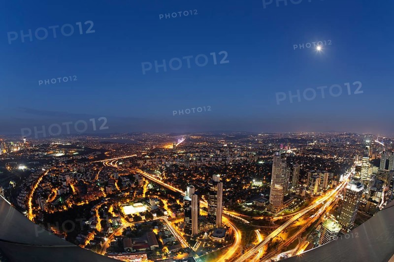 View from the Sapphire Tower in Levent with the Bosphorus