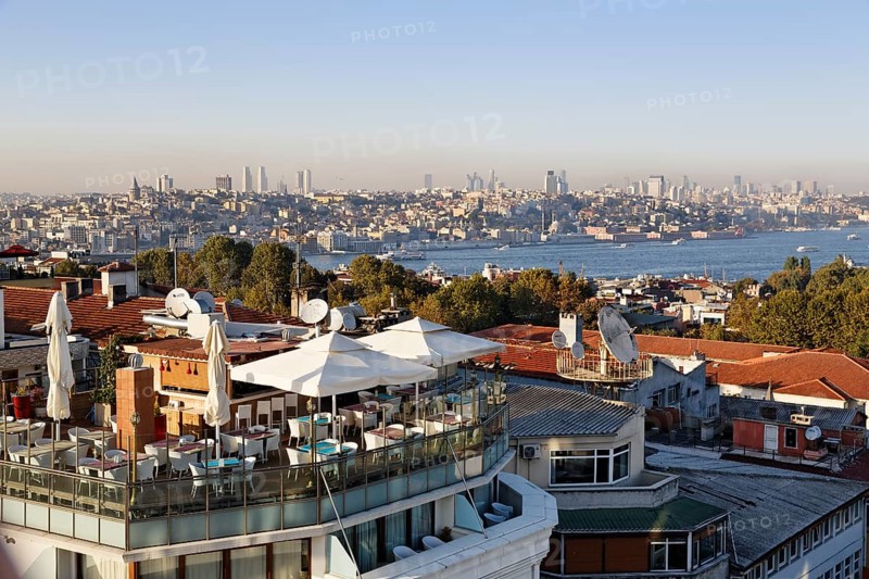 Rooftop terrace of Arden City Hotel in Old City Sultanahmet