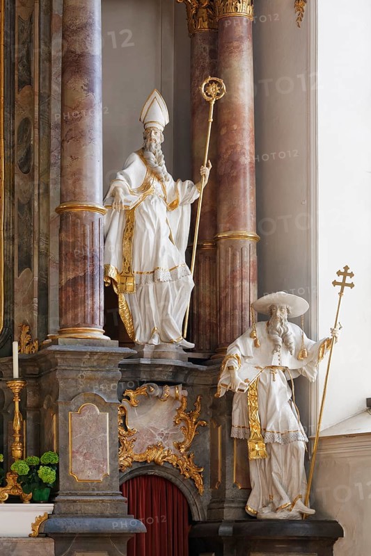 Figures of the Church Fathers Augustine and Jerome