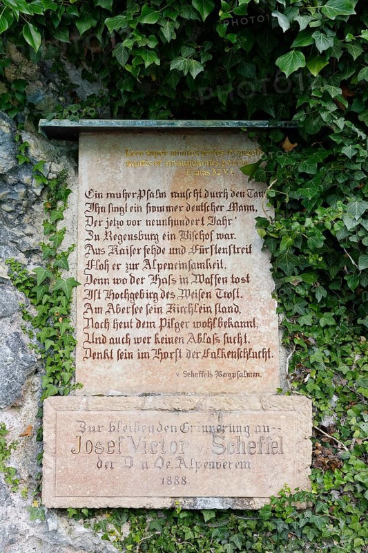 Plaque for Joseph Victor von Scheffel