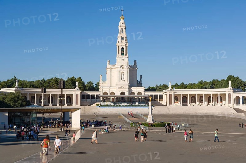 Panoramic view of the Sanctuary of Our Lady of Fatima with the Chapel of the Apparitions